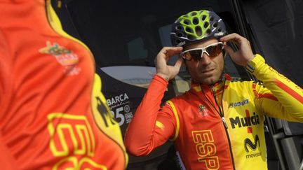 Alejandro Valverde est l'un des favoris du Championnat du Monde 2014 (Ponferrada) (MIGUEL RIOPA / AFP)