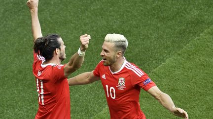 Gareth Bale et Aaron Ramsey portent la sélection galloise (PHILIPPE LOPEZ / AFP)