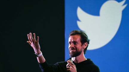 Jack Dorsey, créateur de Twitter devant des étudiants à New Delhi (Inde), le 12 novembre 2018. (PRAKASH SINGH / AFP)