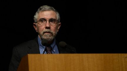 L'économiste Paul Krugman, prix "Nobel" 2008, a toujours critiqué la politique d'austérité décidée en Europe. (Ici à Athènes en avril 2015). (Wassilios Aswestopoulos / NurPhoto)