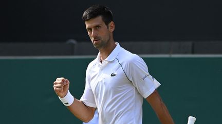 Novak Djokovic&nbsp;à Wimbledon, le 2 juillet. (GLYN KIRK / AFP)