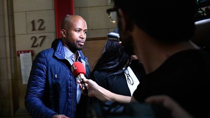 Rohff au tribunal de Paris, le 29 septembre 2017.&nbsp; (LIONEL BONAVENTURE / AFP)