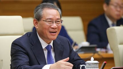 Le Premier ministre chinois Li Qiang, à Hanoi (Vietnam), le 13 octobre 2024. (LUONG THAI LINH / AFP)