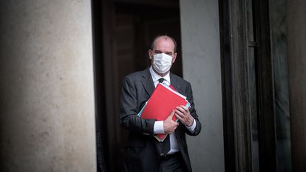 Le Premier ministre Jean Castex, le 28 avril 2021, à l'Elysée. (ARTHUR NICHOLAS ORCHARD / HANS LUCAS / AFP)