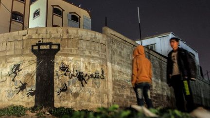 Graffiti de Banksy à Gaza, fin février 2015
 (Ezz Al-Zanoun / NurPhoto)