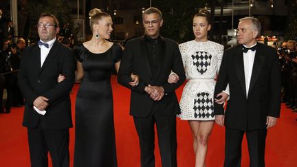  Lea Seydoux, Abdellatif Kechiche, Adele Exarchopoulos, Brahim Chioua
 (Valérie Hache/AFP)