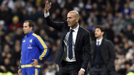 L'entraîneur du Real Madrid, Zinédine Zidane, le 9 janvier 2016. (GERARD JULIEN / AFP)