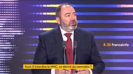 François Braun, ministre de la Santé et de la Prévention, invité du "8h30 franceinfo" le lundi 15 mai 2023. (FRANCEINFO/RADIOFRANCE)