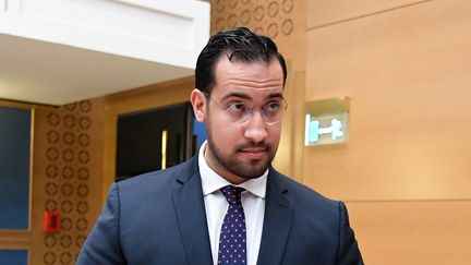 Alexandre Benalla devant la commission des lois au Sénat à Paris, le 19 septembre 2018. (BERTRAND GUAY / AFP)