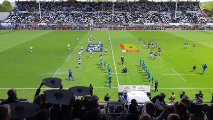 Match de rugby au Stadium de Brive contre Bayonne, pro D2. (NICOLAS BLANZAT / RADIO FRANCE)