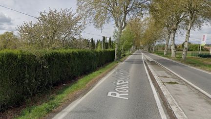 La route de Paris (D820) où s'est produit l'accident mortel, à Saint-Jory en Haute-Garonne. (GOOGLE MAPS)