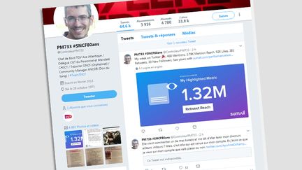Le compte twitter de Stéphane Vardon, contrôleur à la SNCF. (CAPTURE D'ÉCRAN TWITTER)