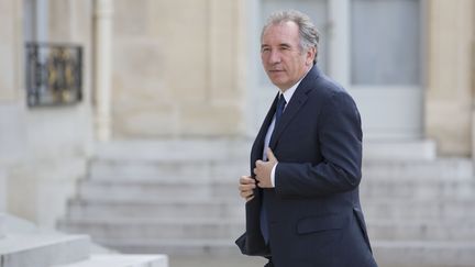 Le président du MoDem, François Bayrou, à&nbsp;l'Elysée, le 25 juin 2016. (GEOFFROY VAN DER HASSELT / AFP)