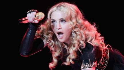 Madonna joue à la mi-temps du Super Bowl en février 2012.
 (Ezra Shaw/ Getty Images North America / AFP)