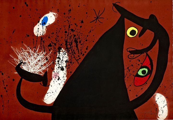 Joan Miró, "Frappeuse de silex", 1973 (© Successió Miró, Adagp Paris 2019.  Photo Claude Germain / Archives Fondation Maeght)