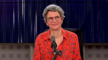 Sandrine Rousseau, invitée du 8h30 de franceinfo dimanche 24 octobre. (FRANCEINFO / RADIOFRANCE)