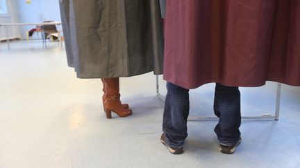 Un bureau de vote de la primaire de la gauche, à Paris, le 29 janvier 2017. (OWEN FRANKEN / CORBIS NEWS VIA GETTY IMAGES)