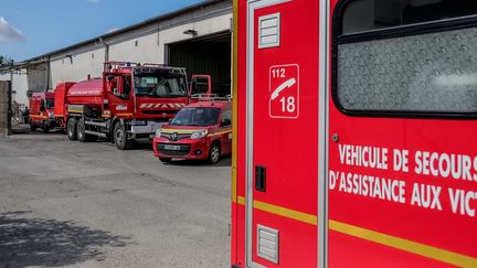 Les sapeurs-pompiers de Gironde, à Bordeaux, le 4 mai 2023. (GUILLAUME BONNAUD / MAXPPP)