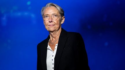 La Premiere ministre Elisabeth Borne lors de la cérémonie d'ouverture du 73ème congrès international d'Astronautique le 18 septembre 2022 à Paris. (XOSE BOUZAS / HANS LUCAS / AFP)