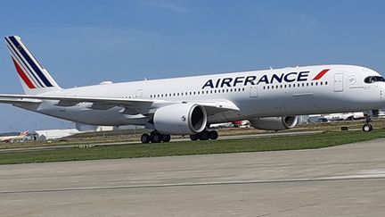 Un A 350 de la compagnie Air France. (STÉPHANE IGLÉSIS / RADIOFRANCE)