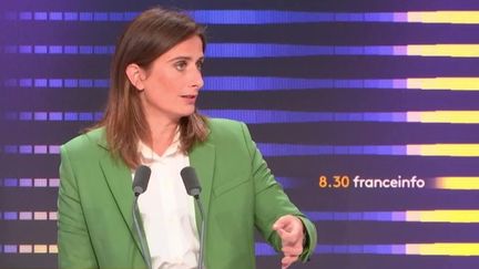 Marine Tondelier, jeudi 5 septembre 2024. (FRANCEINFO / RADIO FRANCE)