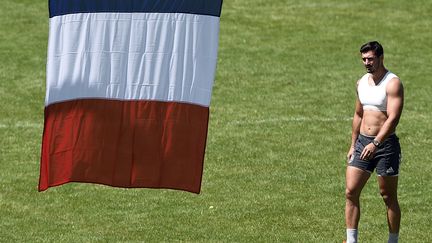 Alexandre Dumoulin à l'entraînement avec les Bleus (FRANCK FIFE / AFP)