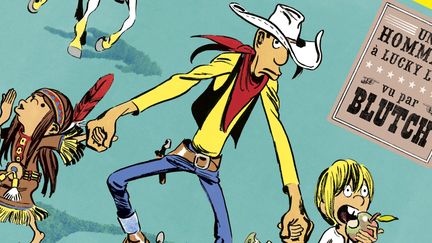 Lucky Luke dessiné par Blutch dans "Les indomptés". (Blutch / Lucky Comics)