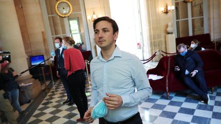 Le député Aurélien Taché, à l'Assemblée nationale, à Paris, le 19 mai 2020. (CHRISTOPHE PETIT TESSON / AFP)