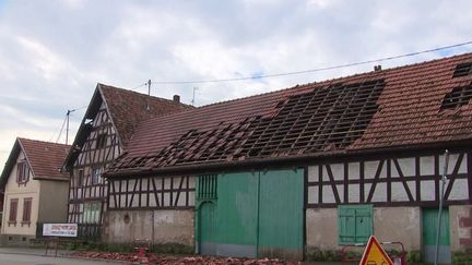 Intempéries : dans le Bas-Rhin, des arbres arrachés et des toits éventrés après un violent orage (France 2)