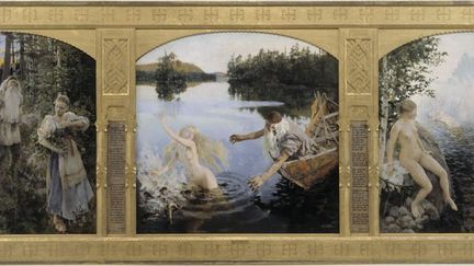 &quot;La légende d&#039;Aino&quot;, fameux triptyque de Gallen-Kallela (1891)
 (Finnish National Gallery/Central Art Archives/Hannu Aaltonen)