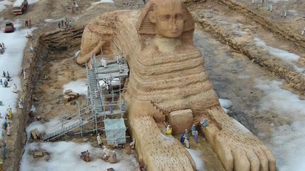 &nbsp; (Non, le Sphinx d'Egypte n'est pas sous la neige © DR)