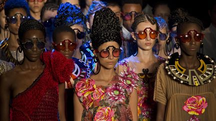 Ronaldo Fraga pe 2017 à la Sao Paulo Fashion Week, avril 2016
 (NELSON ALMEIDA / AFP)