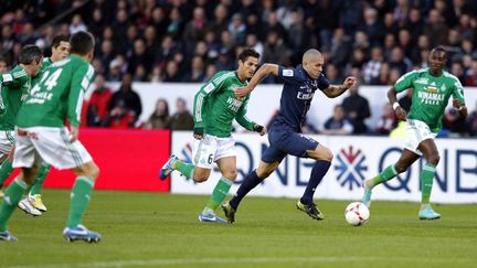 Guillaume Hoarau a offert la deuxième réalisation aux Parisiens (THOMAS COEX / AFP)