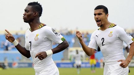 Les Ghanéens Christian Atsu et Kwesi Appiah (MOHAMED HOSSAM / ANADOLU AGENCY)