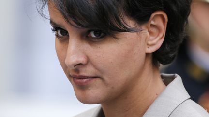 La ministre de l'Education nationale, Najat Vallaud-Belkacem, &agrave; Matignon (Paris), le 13 mai 2015. ( CHARLES PLATIAU / REUTERS)