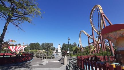 Le parc Astérix à Plailly (Oise), le 4 juin 2021, cinq jours avant sa réouverture au public. (MARINE CHAILLOUX / FRANCE-BLEU PICARDIE)