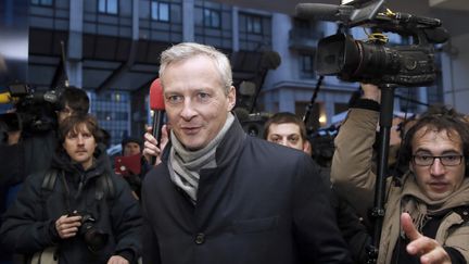 Le d&eacute;put&eacute; UMP Bruno Le Maire arrive au si&egrave;ge du parti pour le bureau politique, le 3 f&eacute;vrier 2015, &agrave; Paris. (PATRICK KOVARIK / AFP)