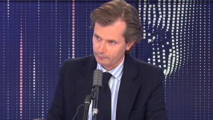 Guillaume Larrivé, député LR de l'Yonne, était l'invité du "8.30 franceinfo", samedi 10 octobre 2020 (FRANCEINFO / RADIOFRANCE)