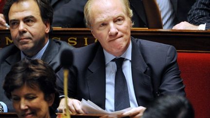 Brice Hortefeux à l'Assemblée (14 décembre 2010) (AFP/FRED DUFOUR)