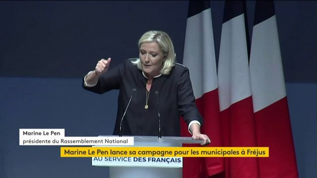 Pour Marine Le Pen, les municipales sont un tremplin vers la présidentielle