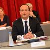 Fran&ccedil;ois Hollande ouvre le s&eacute;minaire gouvernemental sur la France en 2025, le 19 ao&ucirc;t 2013 &agrave; Paris, au palais de l'Elys&eacute;e. (NICOLAS BRIQUET / SIPA)