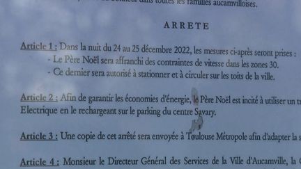 Noël et fêtes de fin d'année : près de Toulouse, il n'y aura pas de PV pour le père Noël (FRANCE 3)