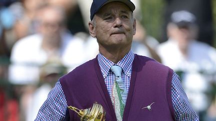 Toujours aussi taquin, Bill Murray a cach&eacute; dans ce clich&eacute; la coupe de la Ryder Cup. Saurez-vous la retrouver ? (ERIK S. LESSER / EPA / MAXPPP)