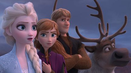 Elsa, Anna, Kristoff et Sven dans "La Reine des neiges 2".
 (The Walt Disney Company France)