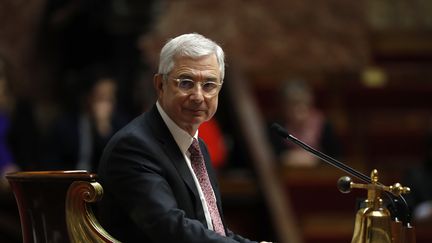 Claude Bartolone, le président de l'Assemblée nationale, le 22 février 2017 au palais Bourbon, à Paris. (PATRICK KOVARIK / AFP)