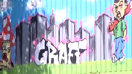 Graff réalisé à Aubagne
 (France 3/CultureBox)