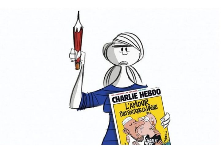 Ann Telnaes, dessinatrice du Washington Post, une Statue de la Liberté pour Charlie Hebdo
 (Ann Telnaes)