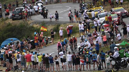 Le Tour de France arrive à Tignes, en Savoie. (Photo d'illustration) (JEFF PACHOUD / AFP)