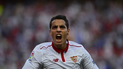 La rage du Français et joueur du FC Séville Wissam Ben Yedder (CRISTINA QUICLER / AFP)