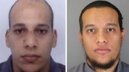 Cherif Kouachi (L), aged 32, and his brother Said Kouachi (R), aged 34 (POLICE FRANCAISE / AFP)